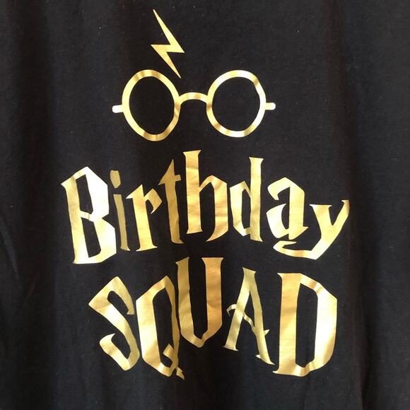 Harry Potter Black Birthday Tee Shirt Unisex - Picture 2 of 5
